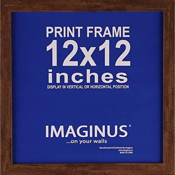 NWT Rustic Oak MDF Wood Square Picture Frame - Picture 2 of 4